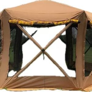 Hexagonal tent Middle East outdoor insect-proof high-density mesh tent Middle East printed double-layer mesh tent quick-opening pavilion tent